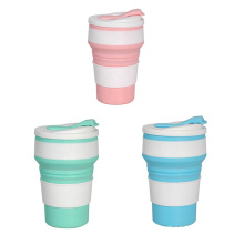 Food silicone travel outdoor picnic folding coffee cup high temperature resistant lightweight sports storage cup